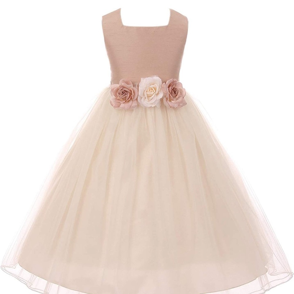 Kid’s Dream Dusty Rose Flower Girl Dress